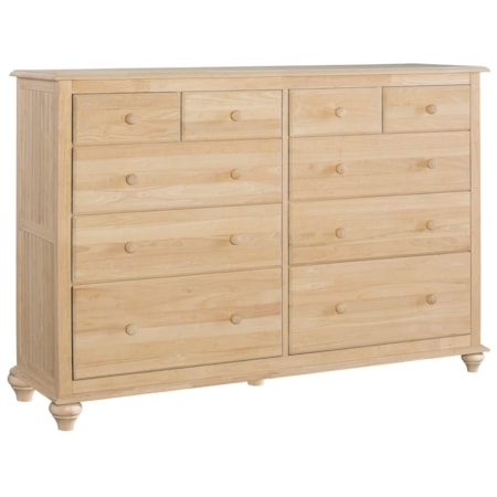 Cottage 10-Drawer Dresser