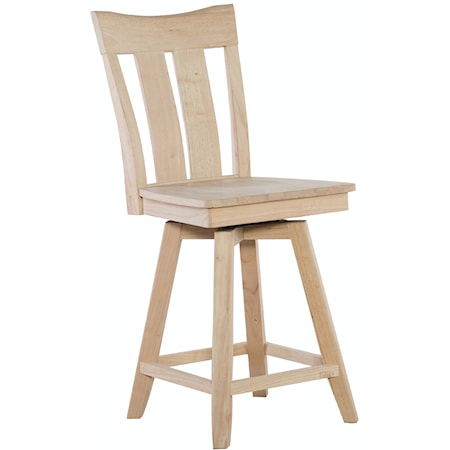 24" Ava Swivel Counter Stool