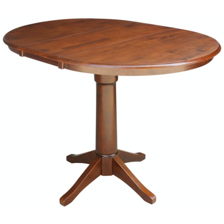 Oval Dining Table with 36" Extension