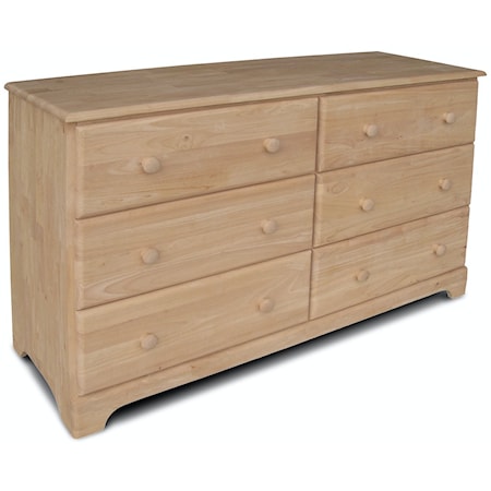 Jamestown 6-Drawer Dresser