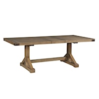 Farmhouse Extension Table Top with Trestle Base