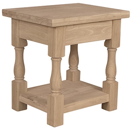 Traditional Tuscan End Table