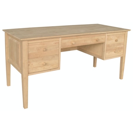 4-Drawer Executive Lancaster Shaker Desk