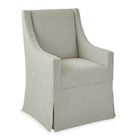 Transitional Slope Arm Slip Cover Chair
