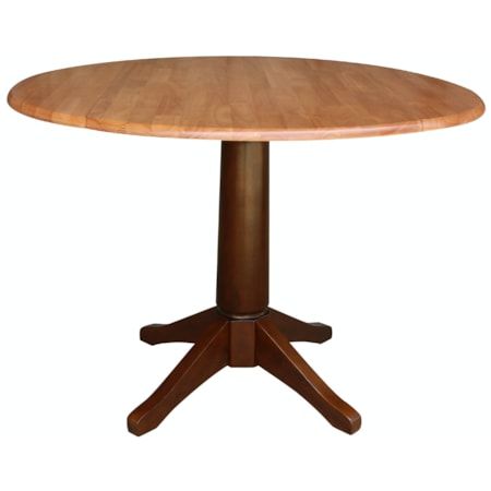 42" Dropleaf Table in Cinnamon / Espresso