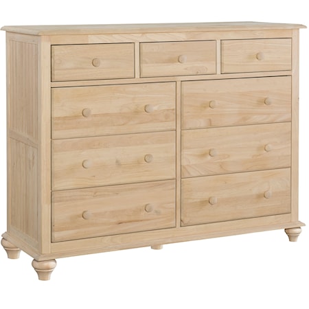 Cottage 9-Drawer Dresser