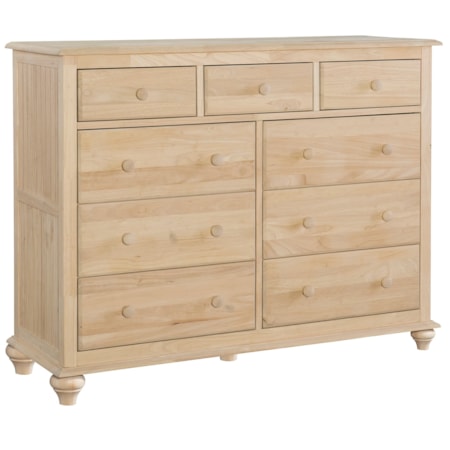 Cottage 9-Drawer Dresser