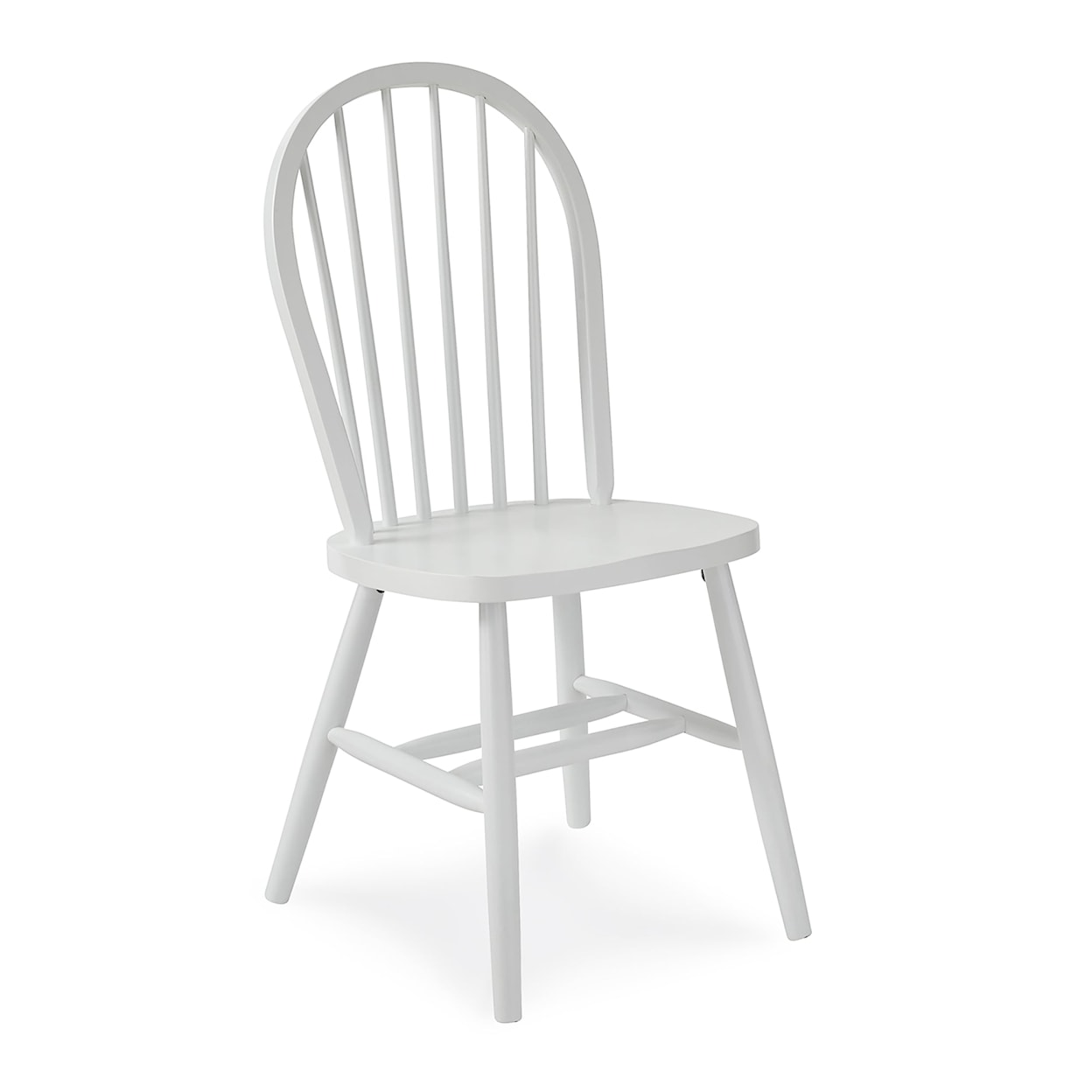John Thomas Dining Essentials Windsor Chair in Pure White
