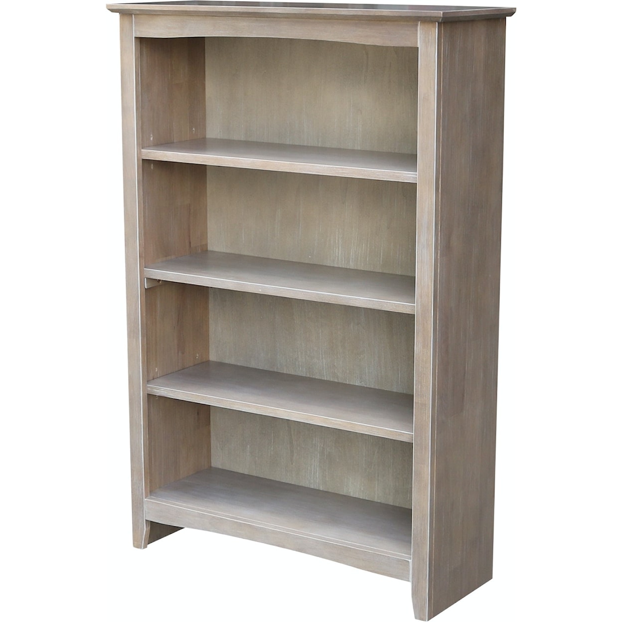 John Thomas Home Accents 48'' Shaker Bookcase Taupe Gray