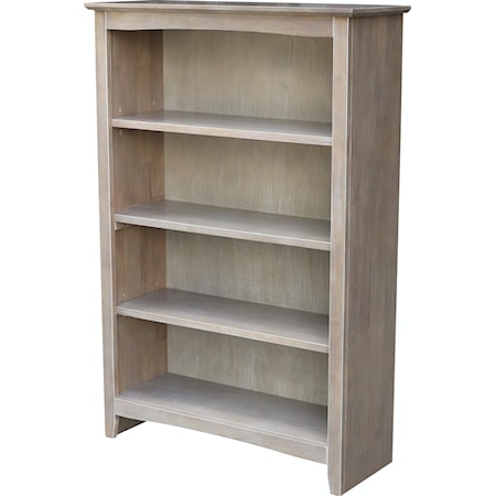 48'' Shaker Bookcase Taupe Gray