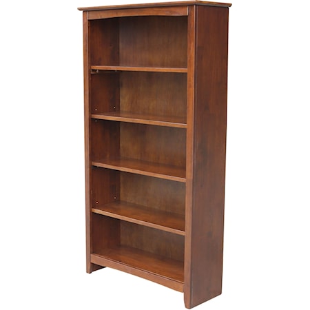 60'' Shaker Bookcase Espresso