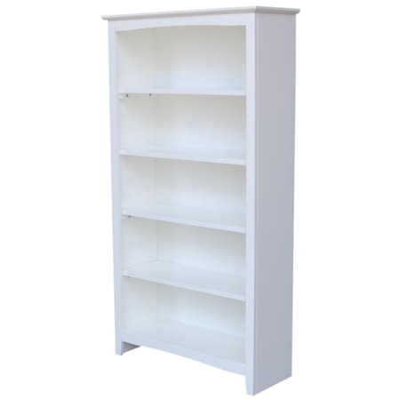 48'' Shaker Bookcase Pure White