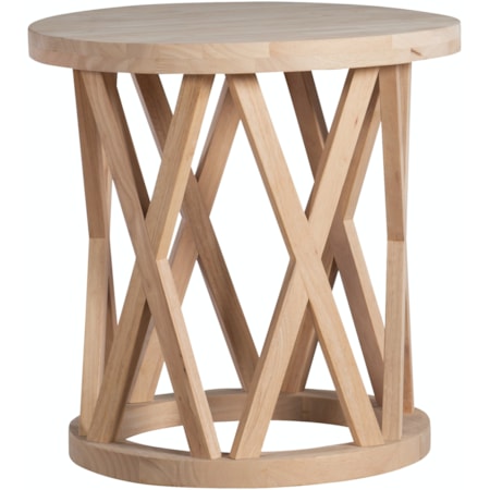 Ceylon Round End Table