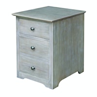 Home Accents - File Cabinet on Castors in Taupe Gray