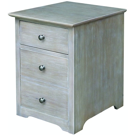 Home Accents - File Cabinet on Castors in Taupe Gray