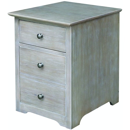 File Cabinet on Castors in Taupe Gray