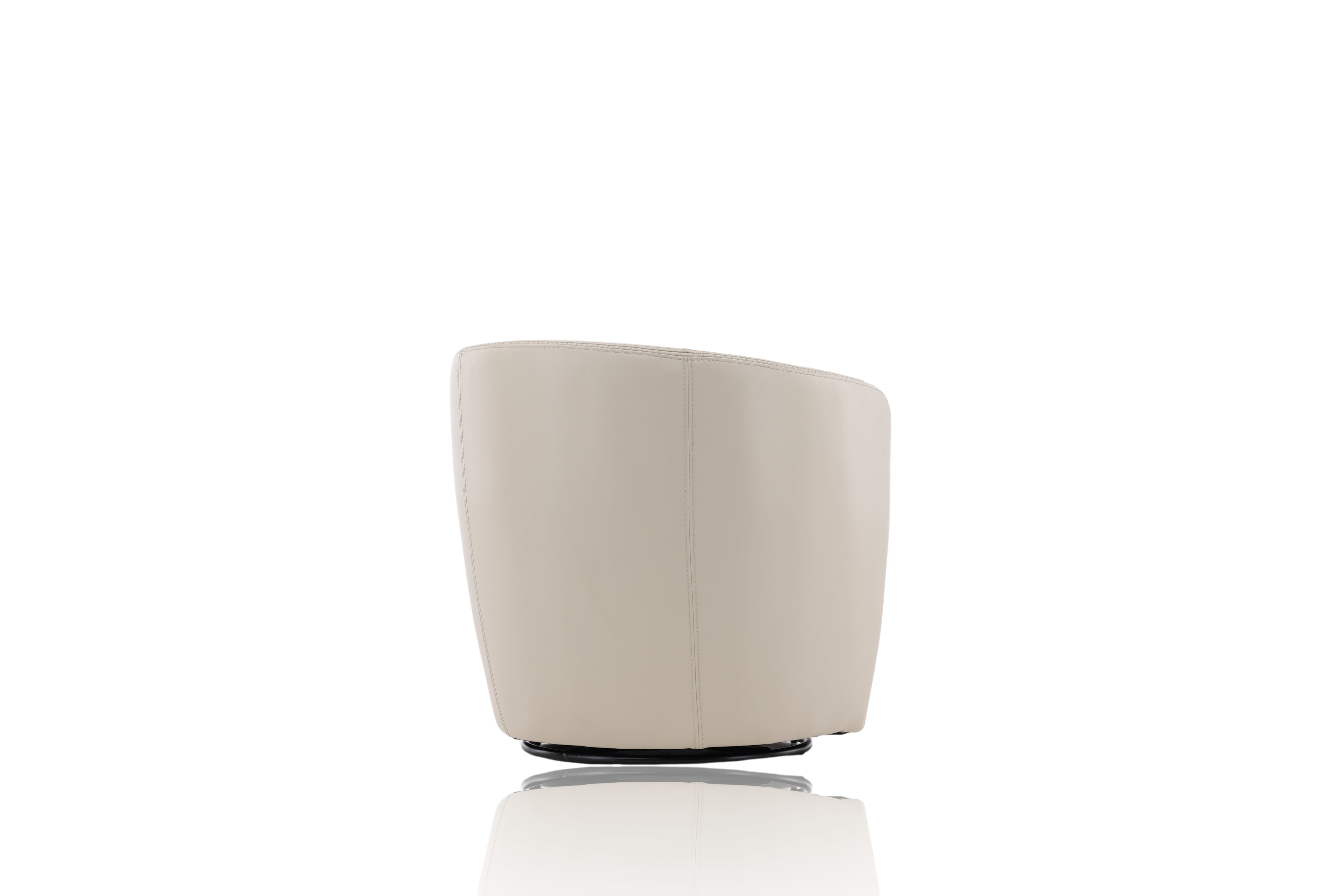 Parker Living Barolo Leather Swivel Barrel Chair