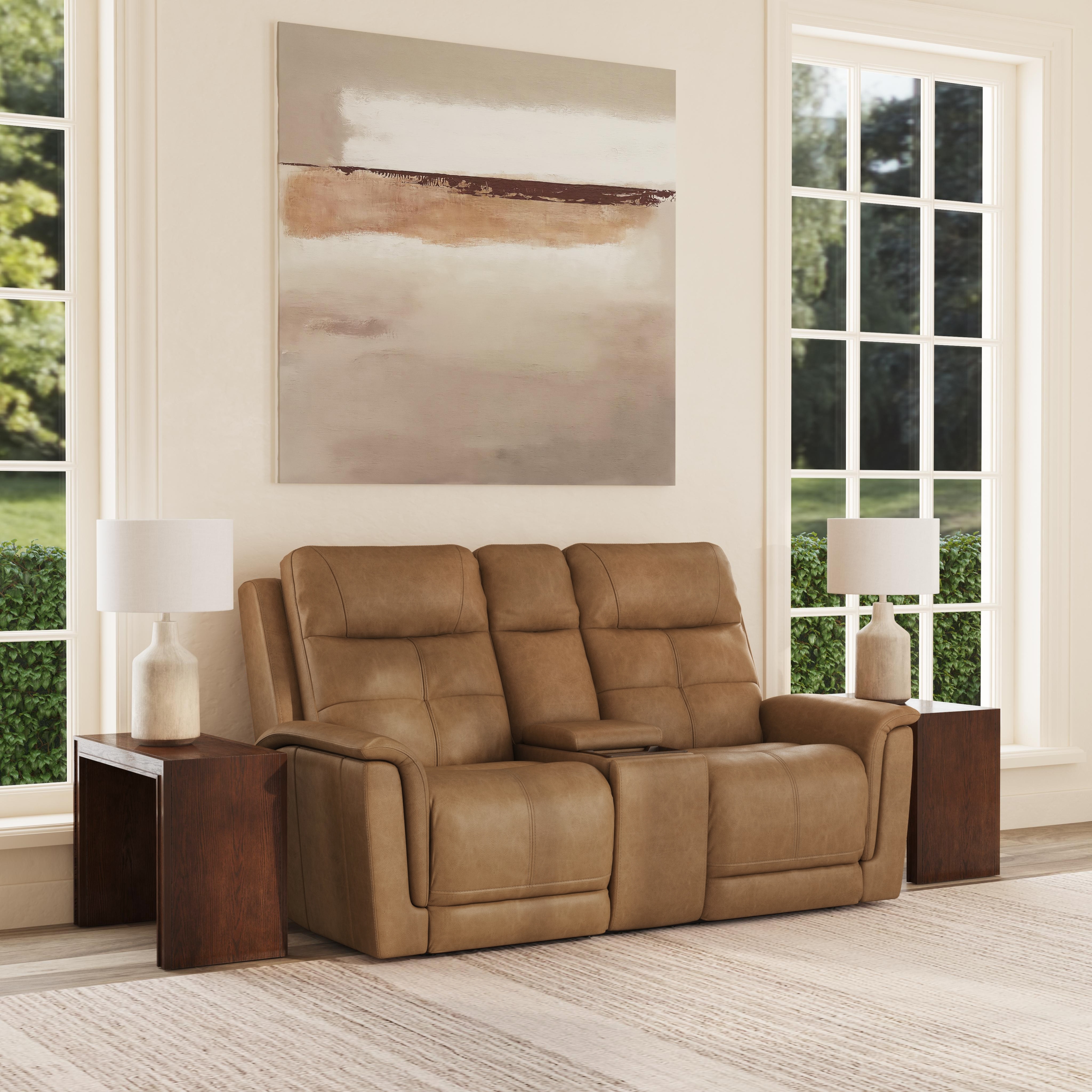 Power Reclining Loveseat with Console