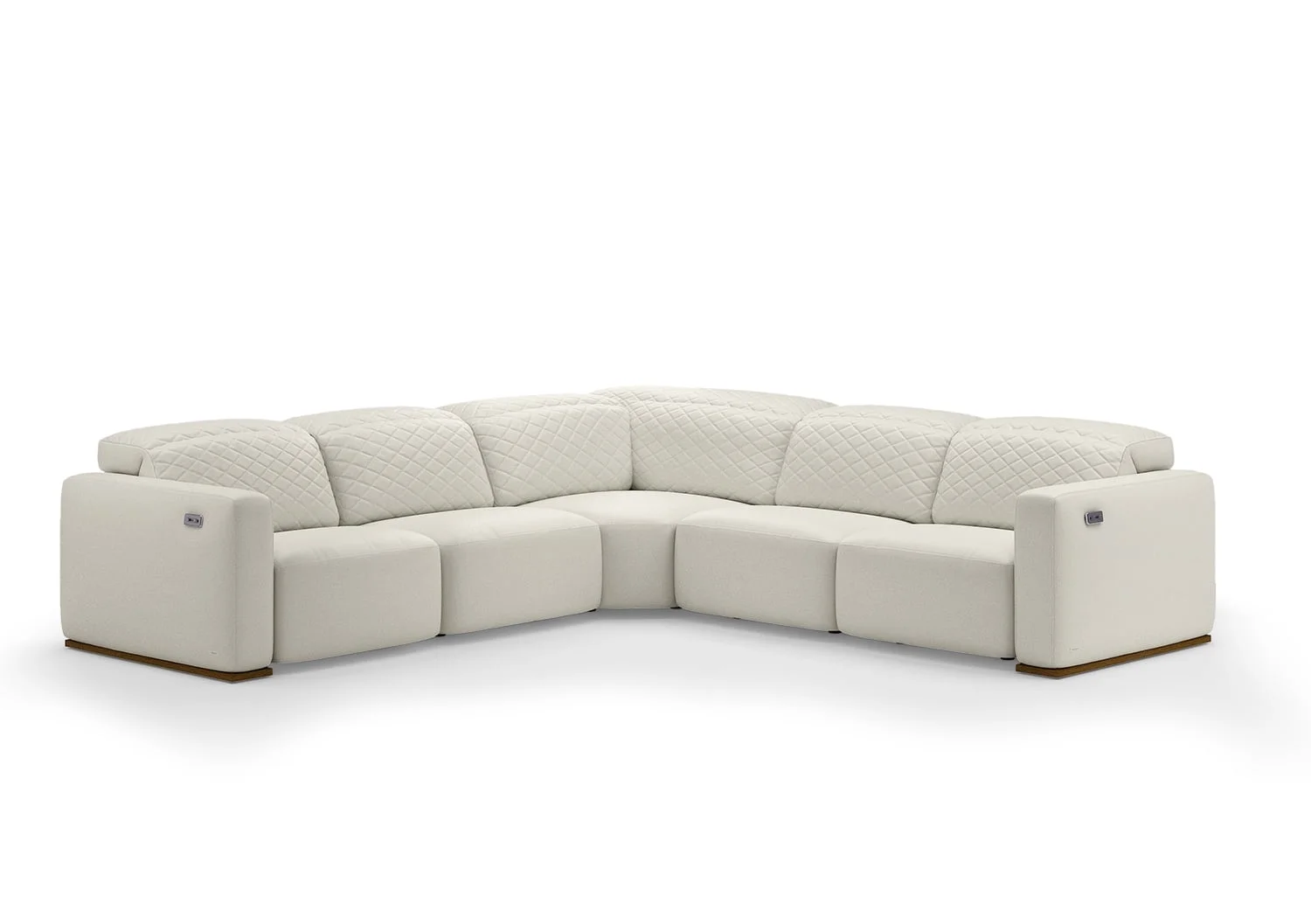 Natuzzi Editions Baltimora 424195407 Modern 5-Piece Sectional | Baer's ...