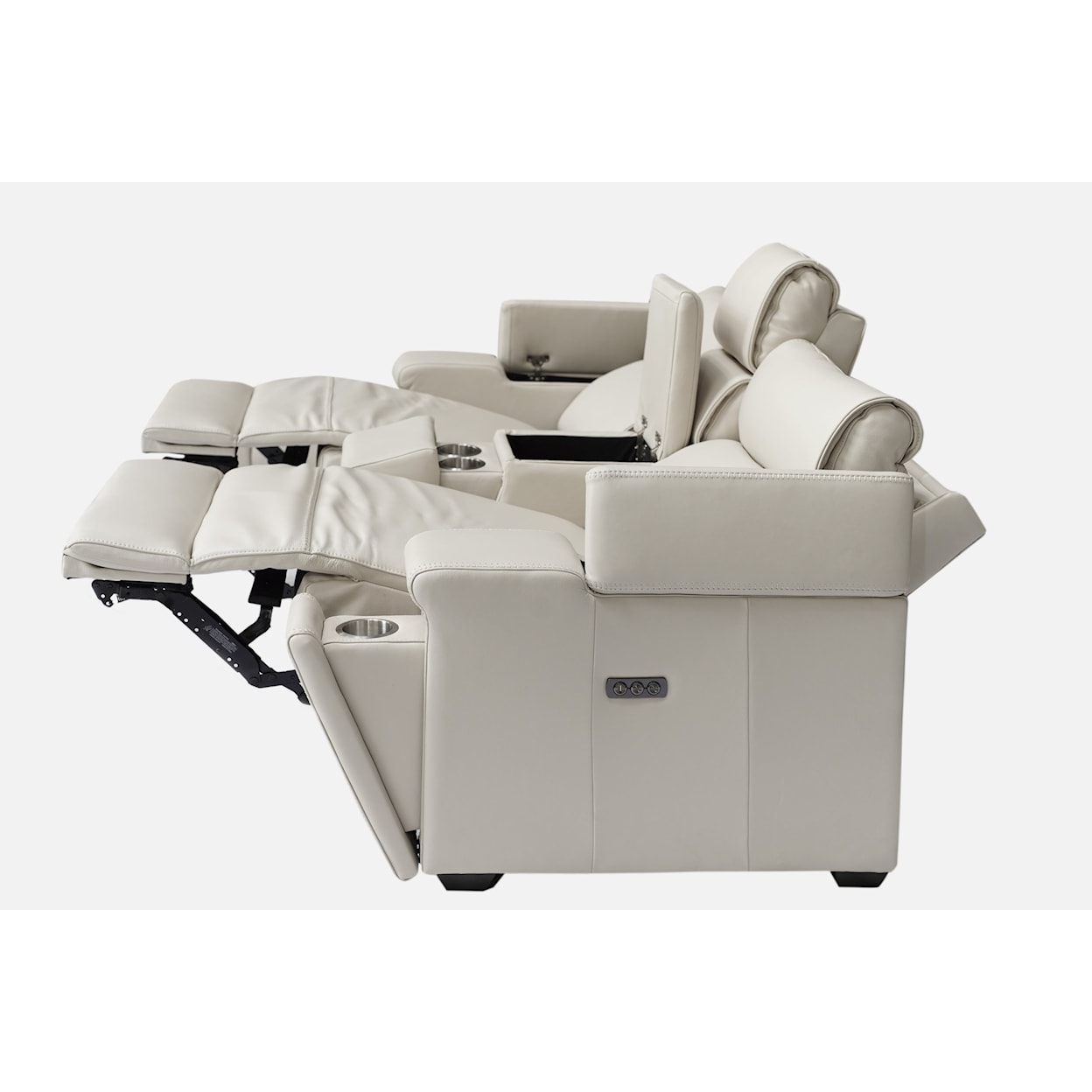 Luxfort Home Teton Leather Power Reclining Loveseat