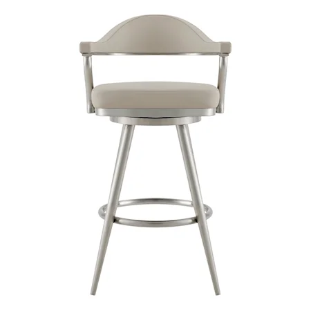 Leather Swivel Counter Stool