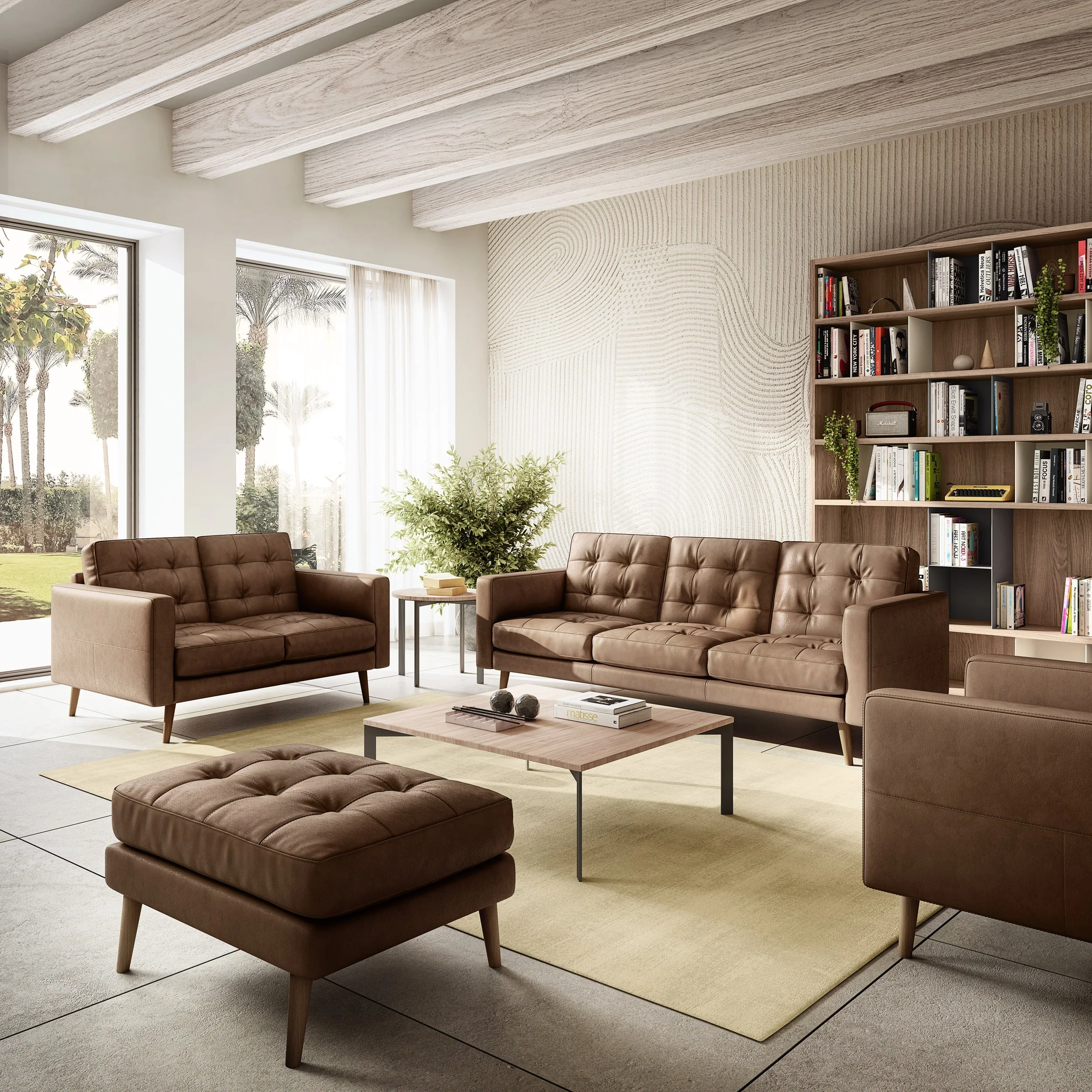 Natuzzi Editions Stupendo 404108816 Leather Loveseat Baer's Furniture