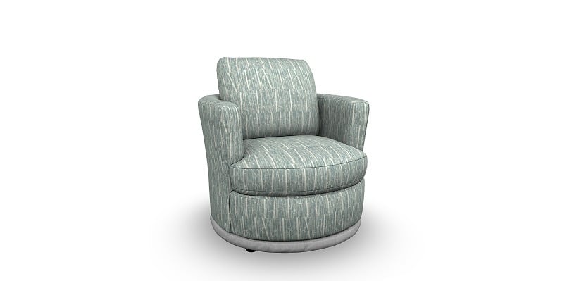 Swivel Barrel Chair