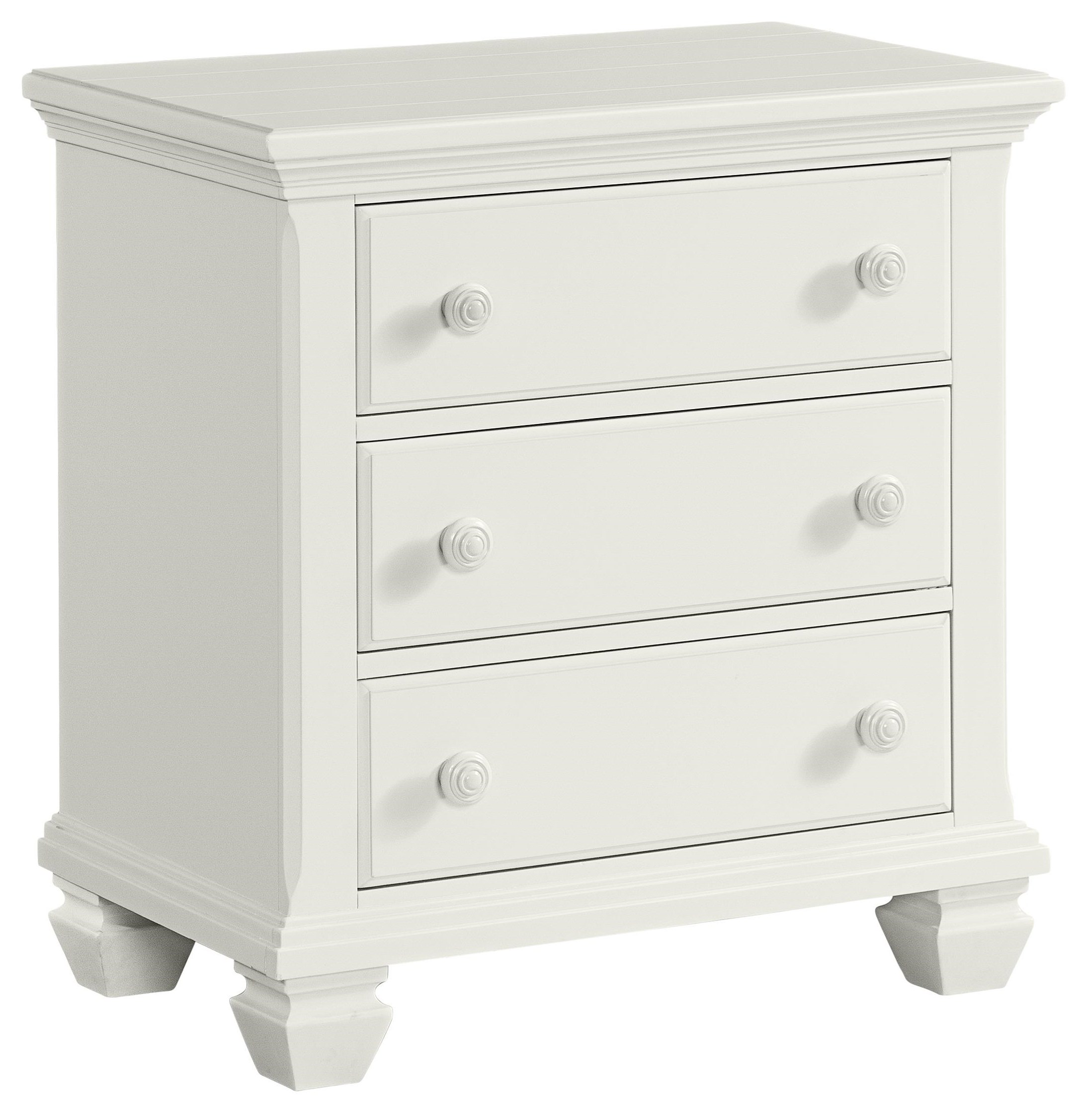 Stillwater Furniture Harbortown White Nightstand