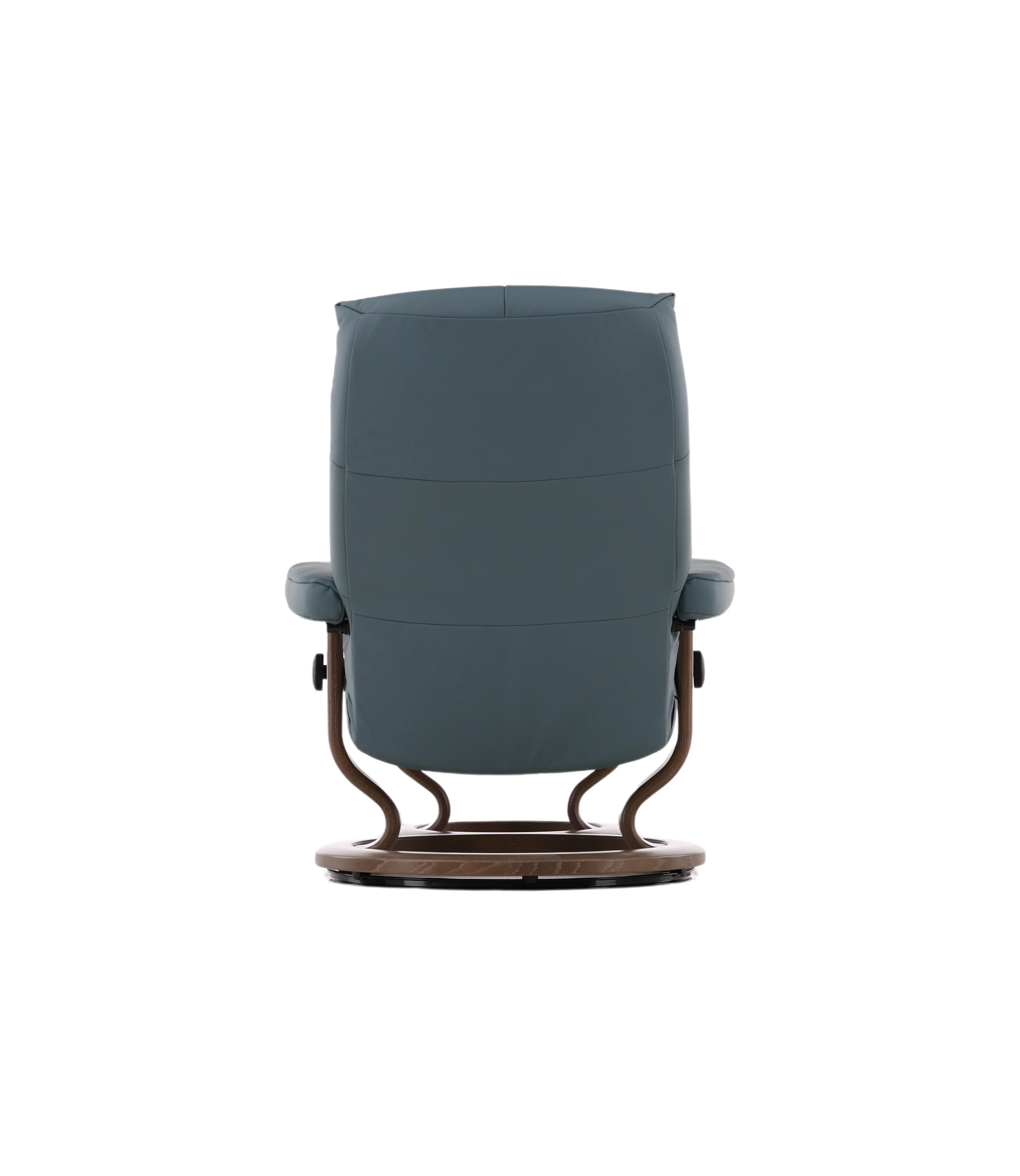 Genuine Leather Large David Chair &amp; Ottoman