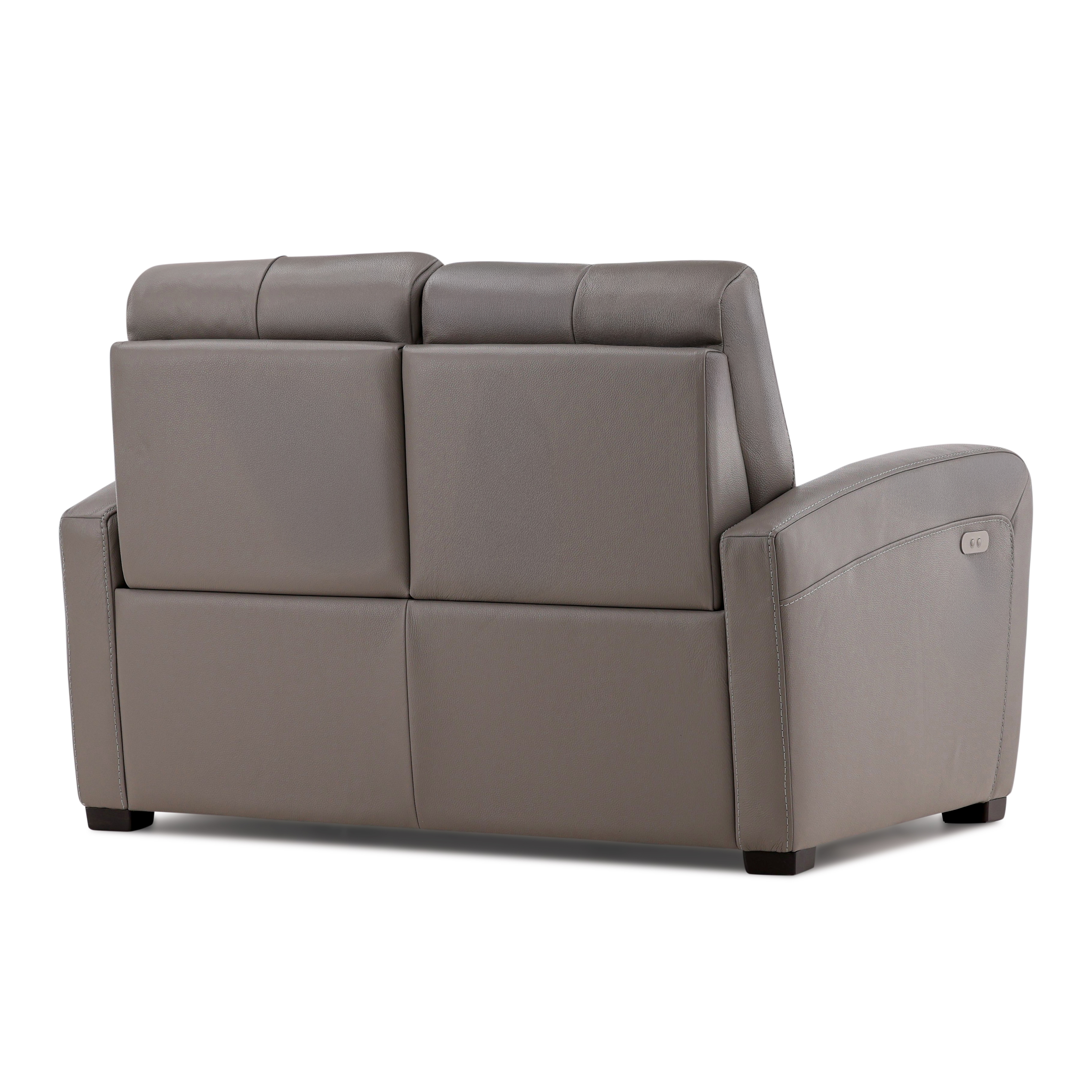 Leather Power Reclining Loveseat