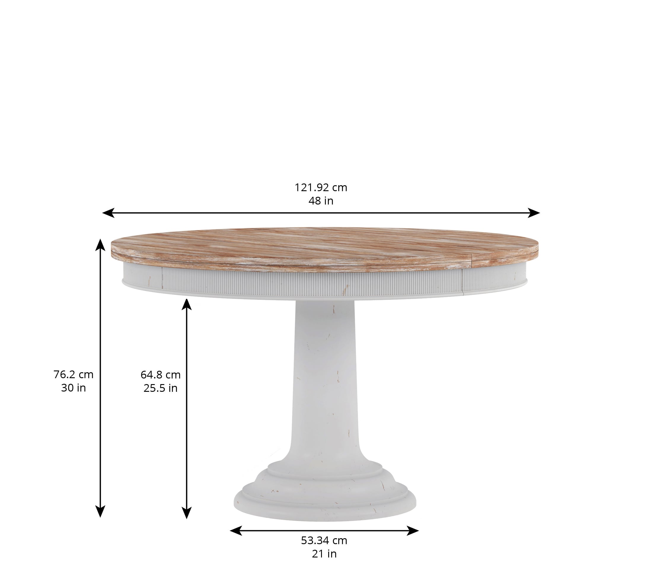 A.R.T. Furniture Inc Palisade 2732252908 TwoTone Round Dining Table