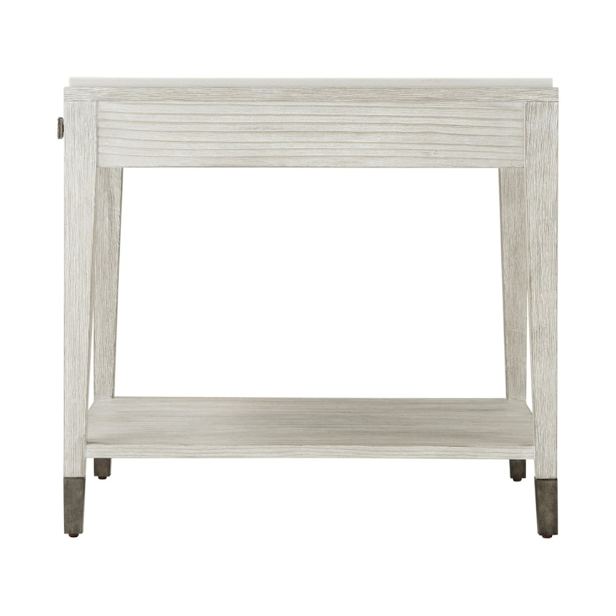 Theodore Alexander Breeze Pine Side Table with Storage