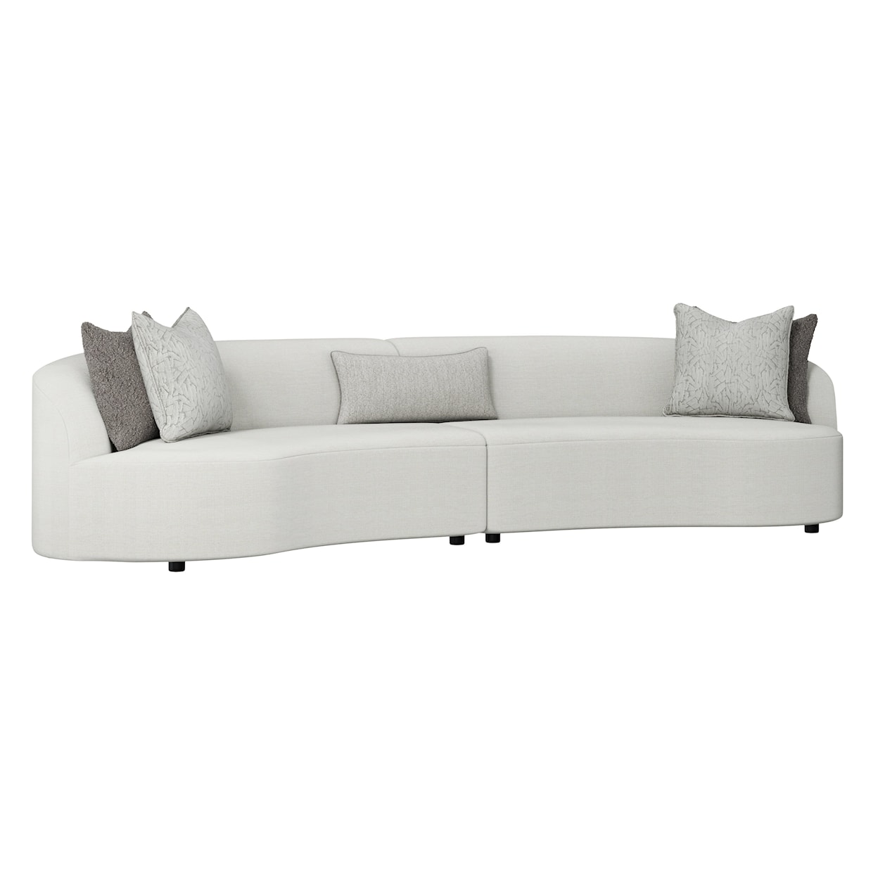 Bernhardt Elle Two-Piece Curved Sectional