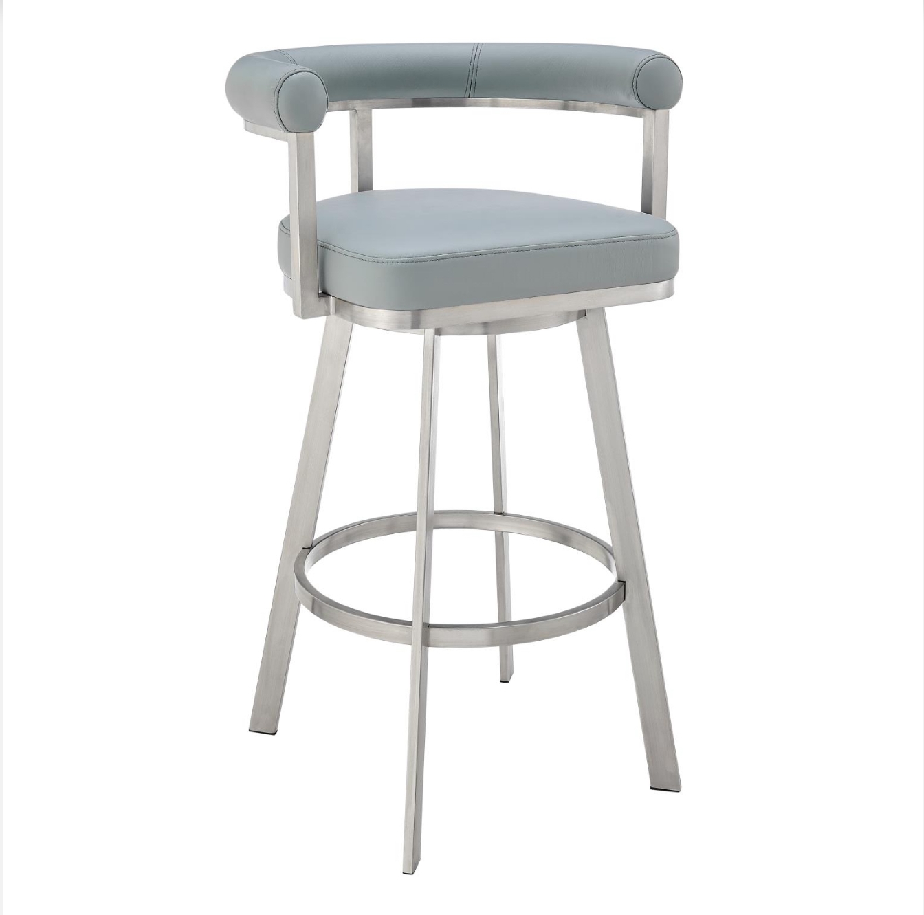 LEATHER COUNTER STOOL