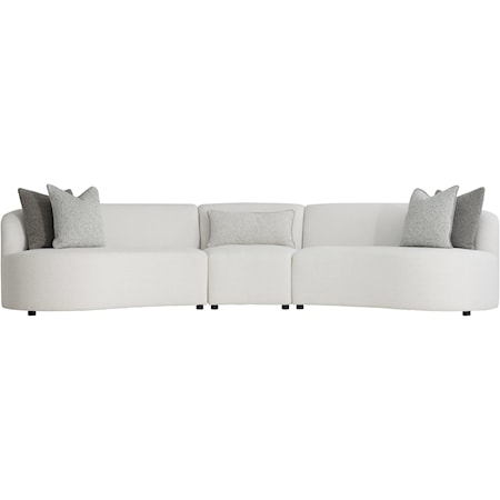 Three-Piece Curved Sectional