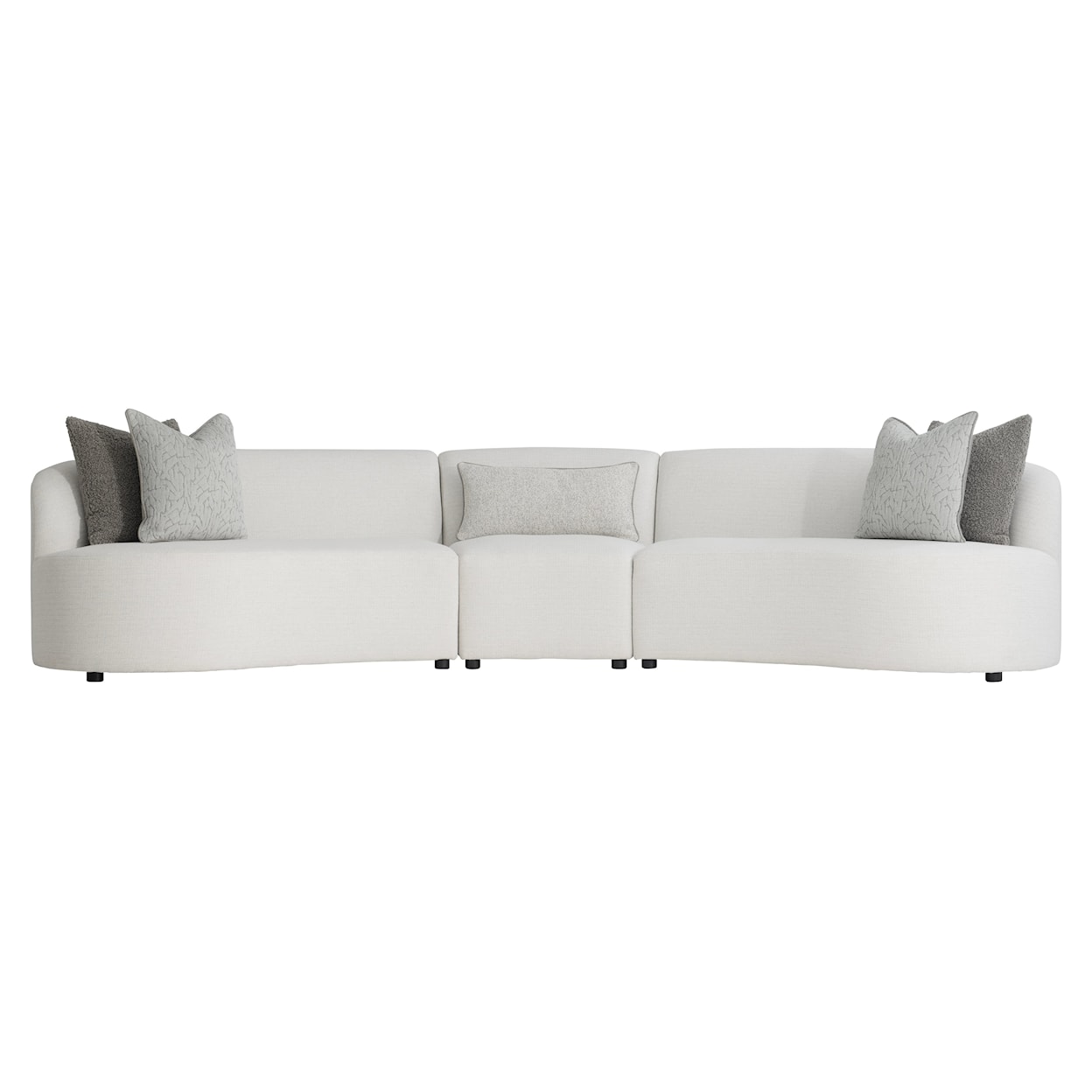 Bernhardt Elle Three-Piece Curved Sectional