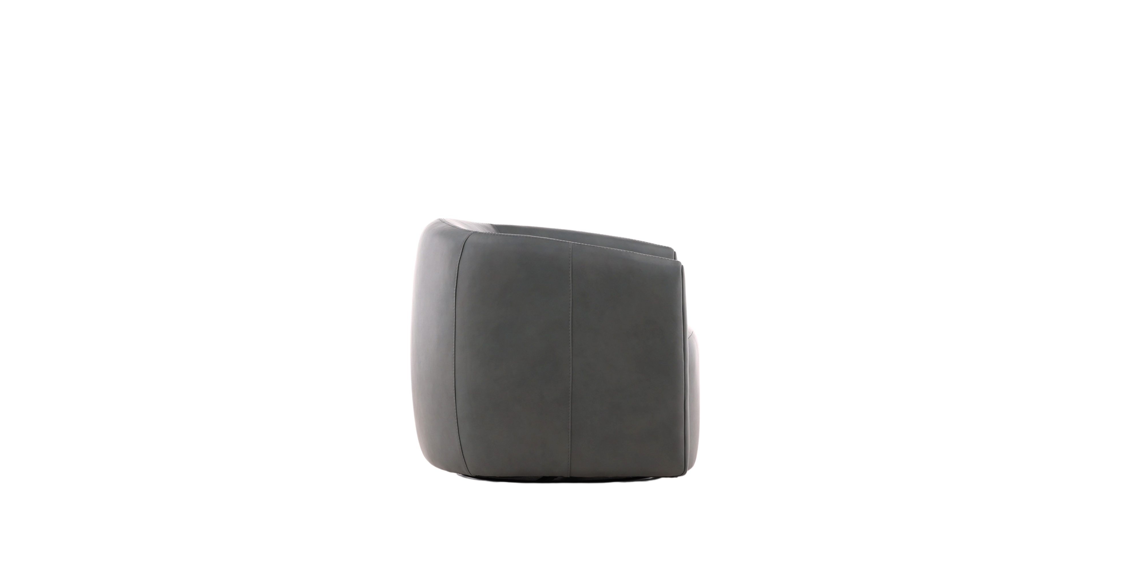 Aline Leather Swivel Chair