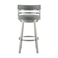 Leather Swivel Counter Stool