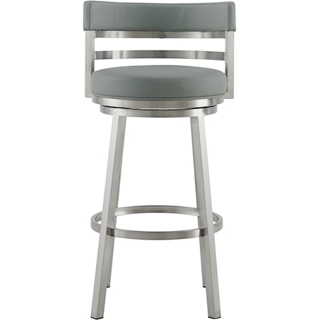 Leather Swivel Counter Stool