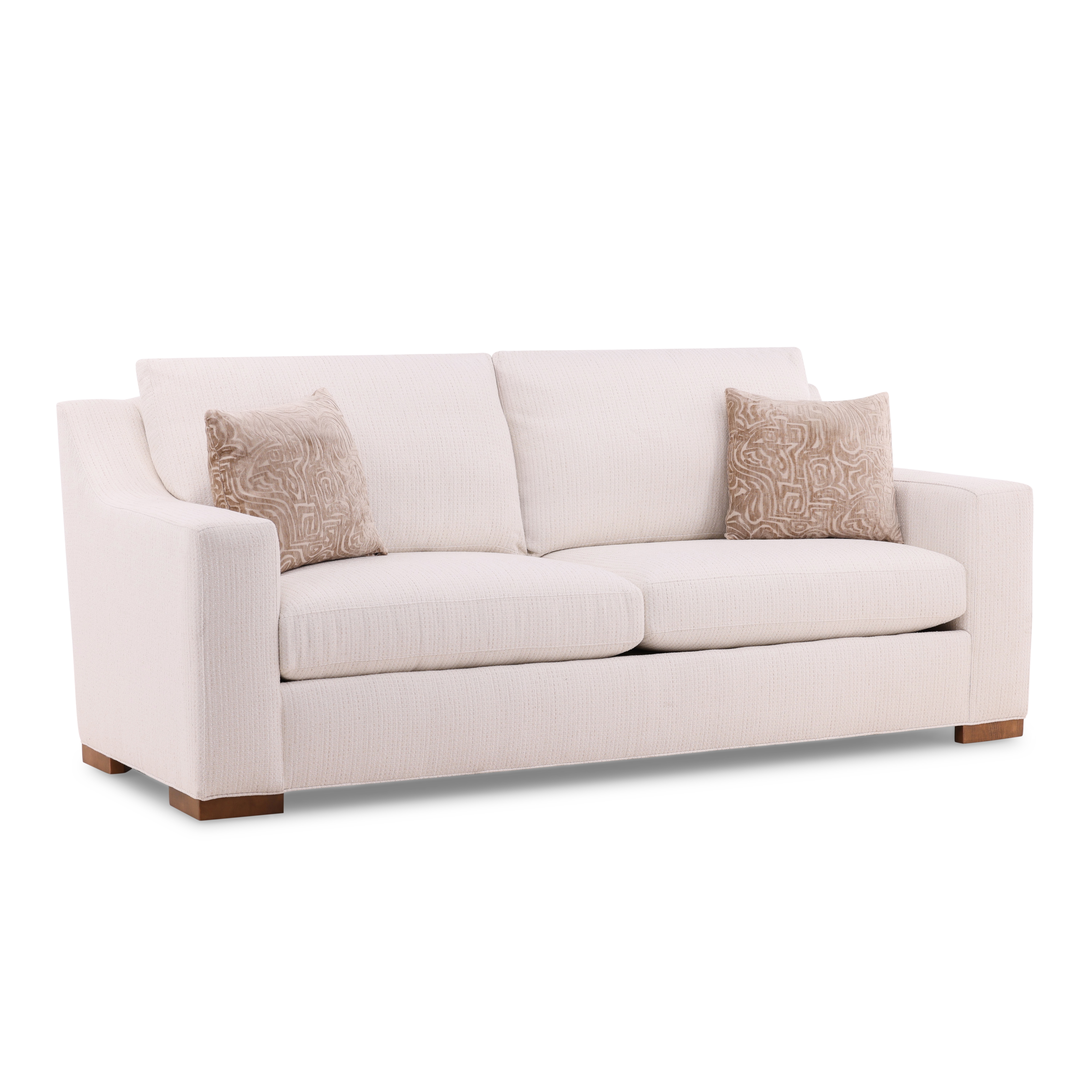 Sofa with 2 Throw Pillows