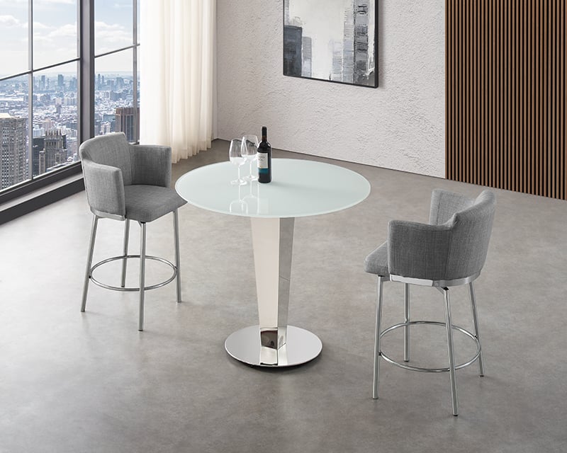 Suzzie 180° Swivel Counter Arm Stool