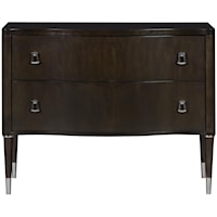 Lillet Two Drawer Wide Nightstand