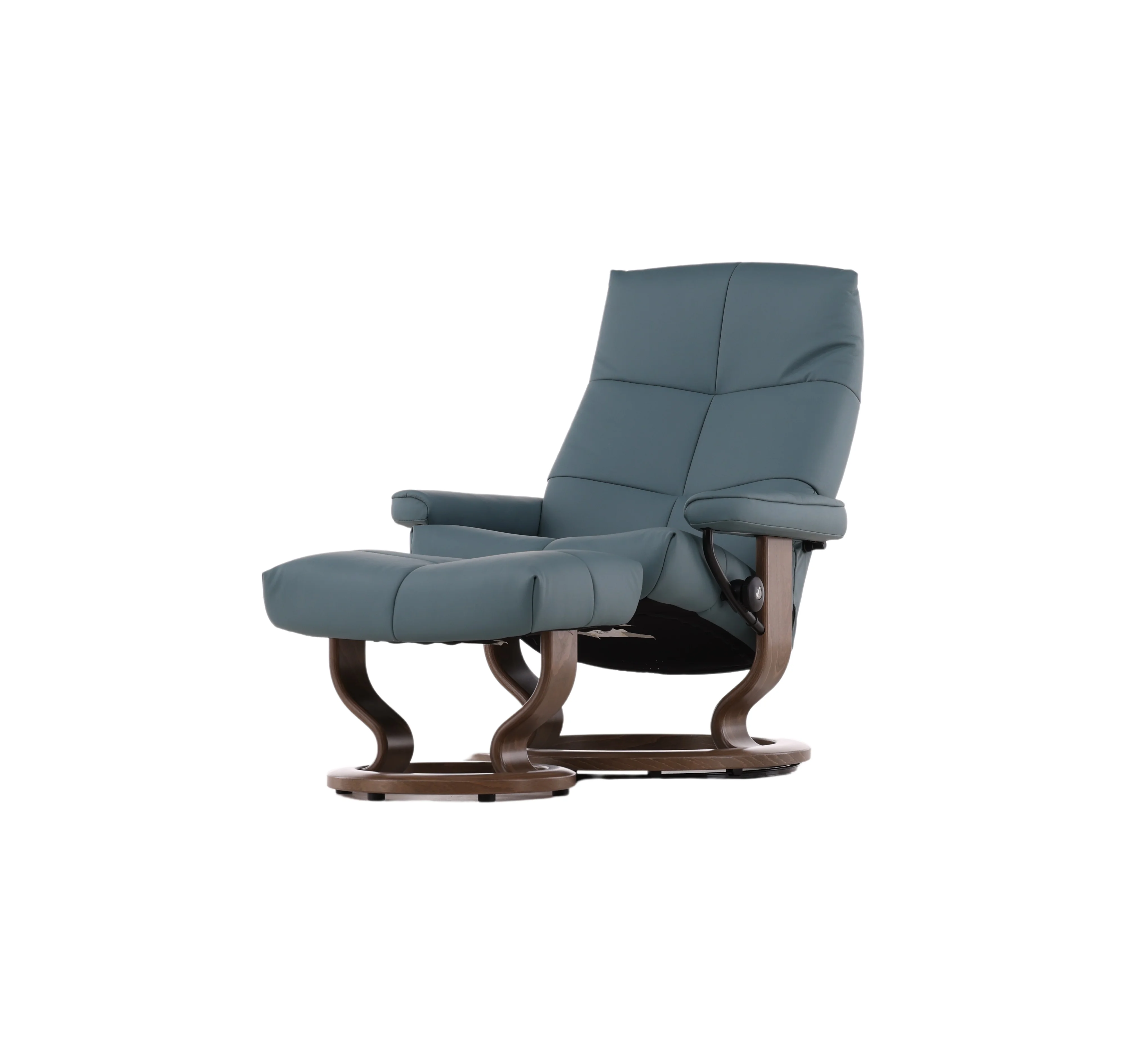 Genuine Leather Large David Chair &amp; Ottoman