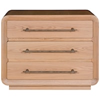 Modern Large 3-Drawer Nightstand