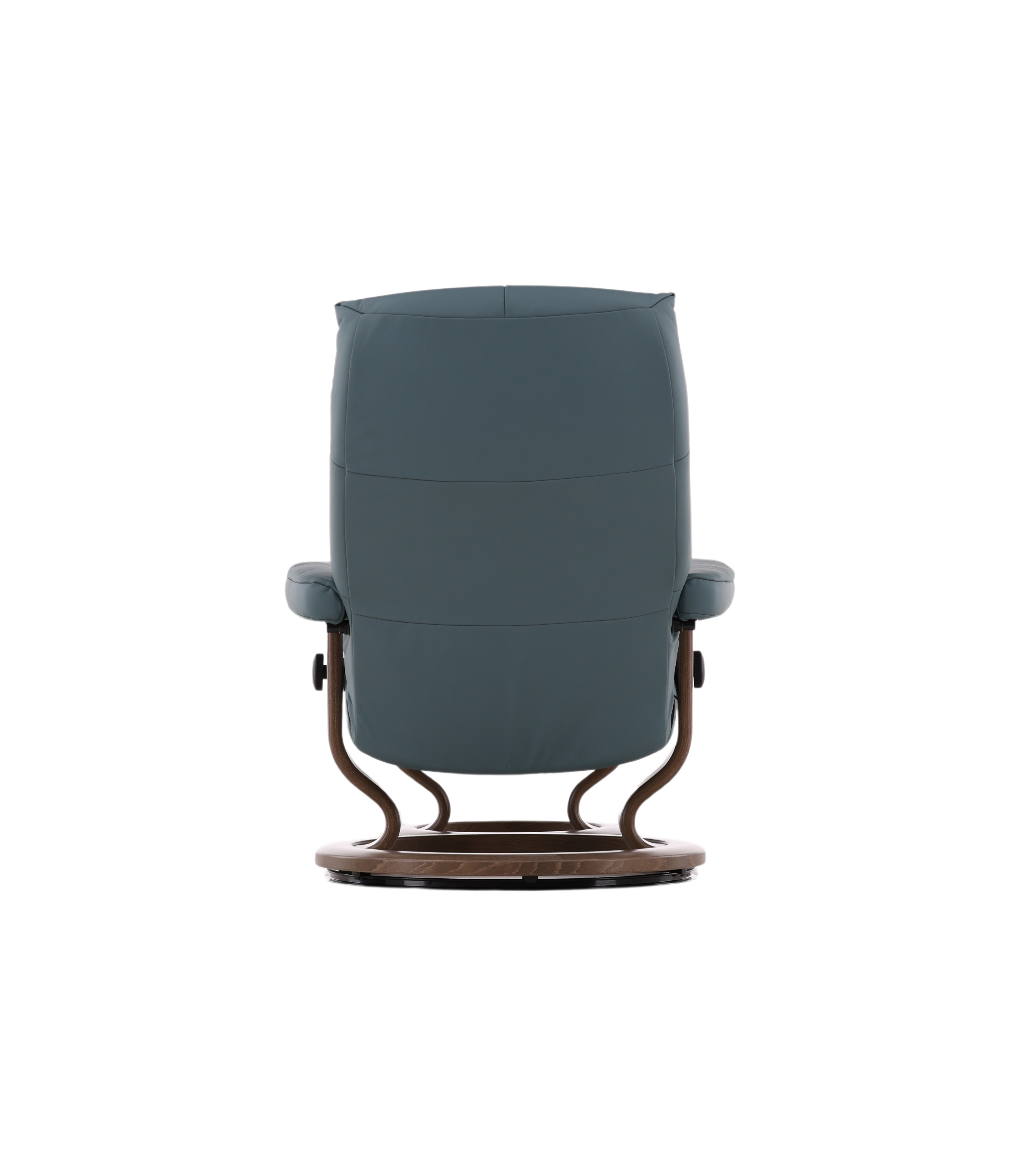 Genuine Leather Medium David Chair &amp; Ottoman