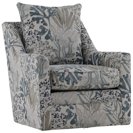 Pillow-Back Swivel Chair