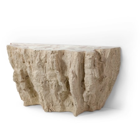 Fossilized Clam Console Table