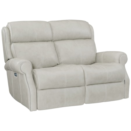 McGwire Leather Power Motion Loveseat