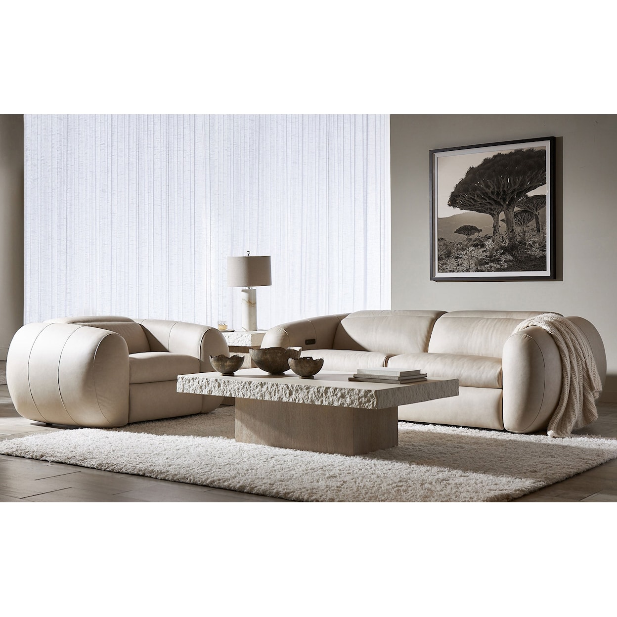 Bernhardt MONTREAUX Power Motion Sofa