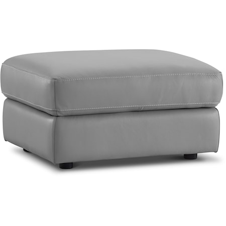 Leather Ottoman